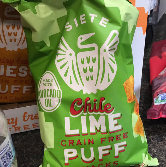 Siete Chile Lime Puff Snacks