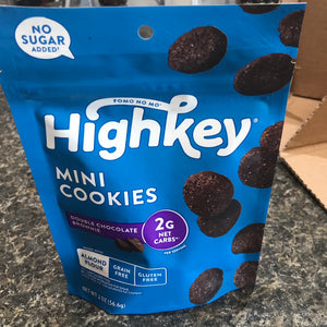 High key Mini Cookies Double Chocolate Brownie