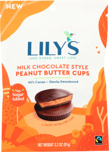 Lily's Sweets Milk Chocolate Style Peanut Butter Cups