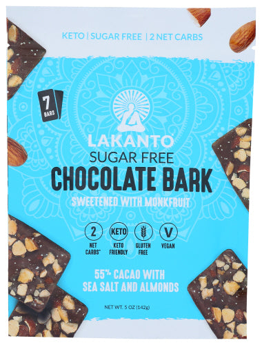 Lakanto Chocolate Bark Almond 5oz