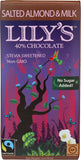 Lily's Sweets Salted Almond Milk Chocolate Style