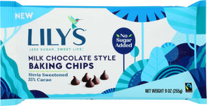 Lily's Sweets Milk Chocolate Baking Chips