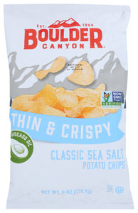 Boulder Canyon Thin N Crispy Sea Salt W Avocado Oil
