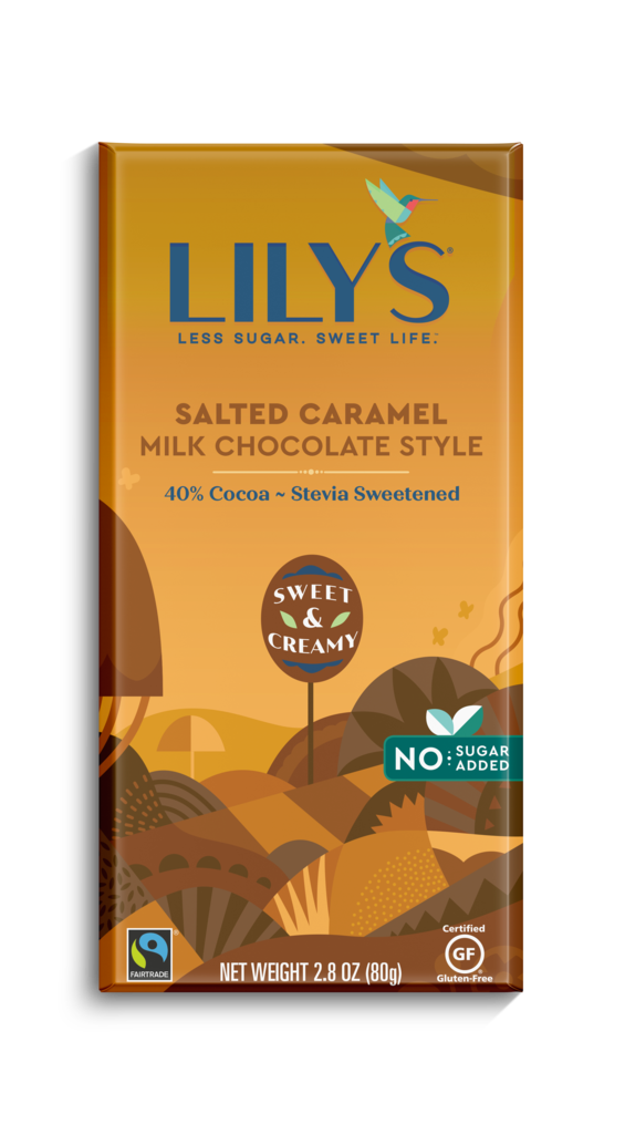 Lily's Sweets Salted Caramel Milk Chocolate Style