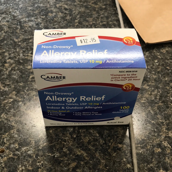 Camber Consumer Care Non-Drowsy Allergy Relief 100 Tab
