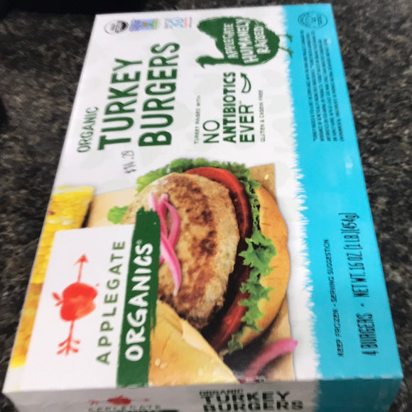 Apple Gate Organics Turkey Burgers