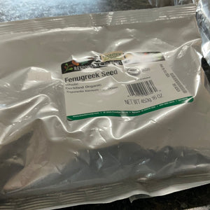 Fenugreek Seed Whole Certified Organic