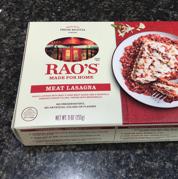 Rao’s Meat Lasagna
